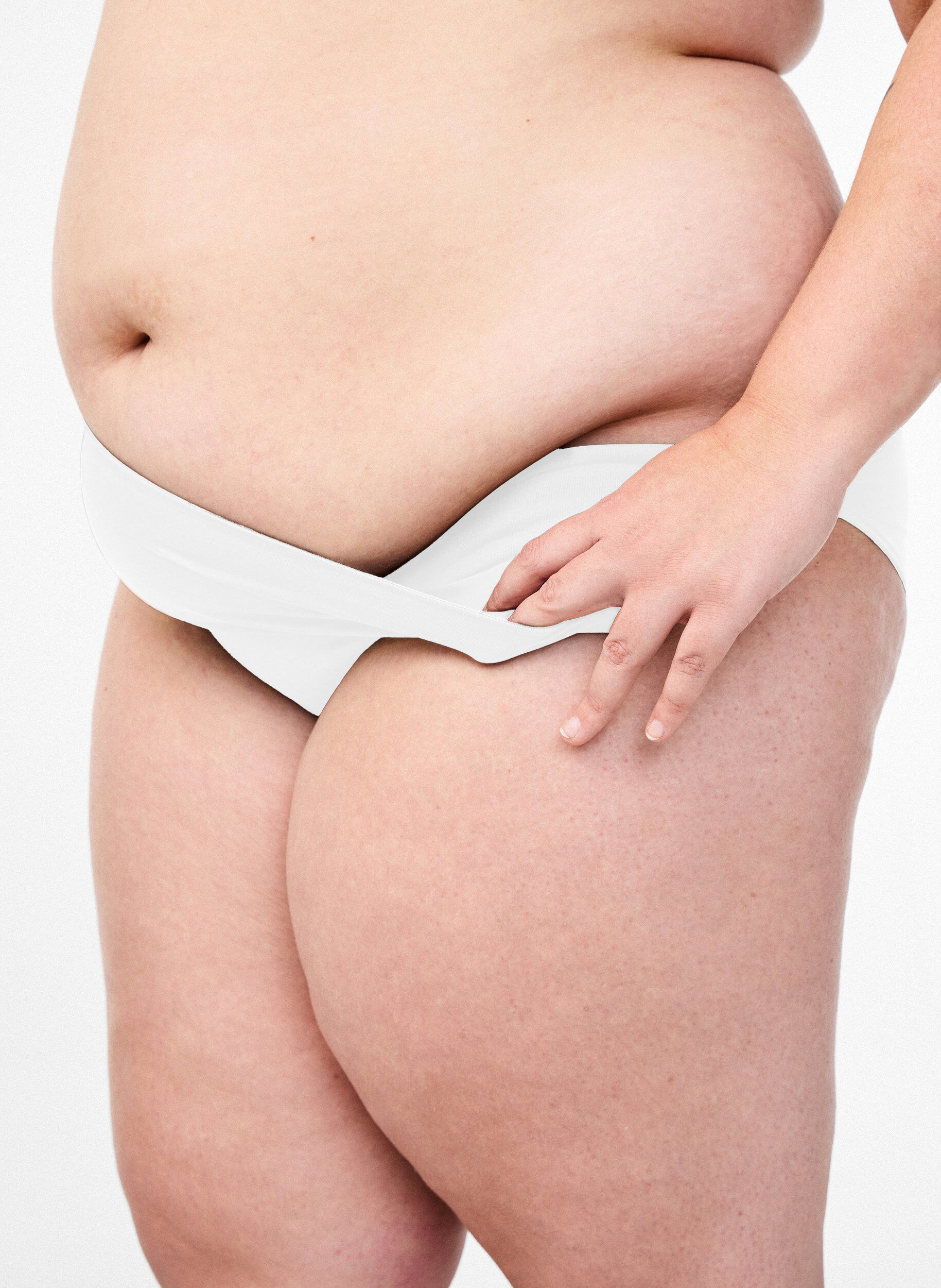 ZizziCulotte brief en microfibre avec poche int&eacute;rieure, Blanc, Model image number 0