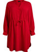 Knielanges Kleid mit Bindegürtel, Rot, Packshot image number 0