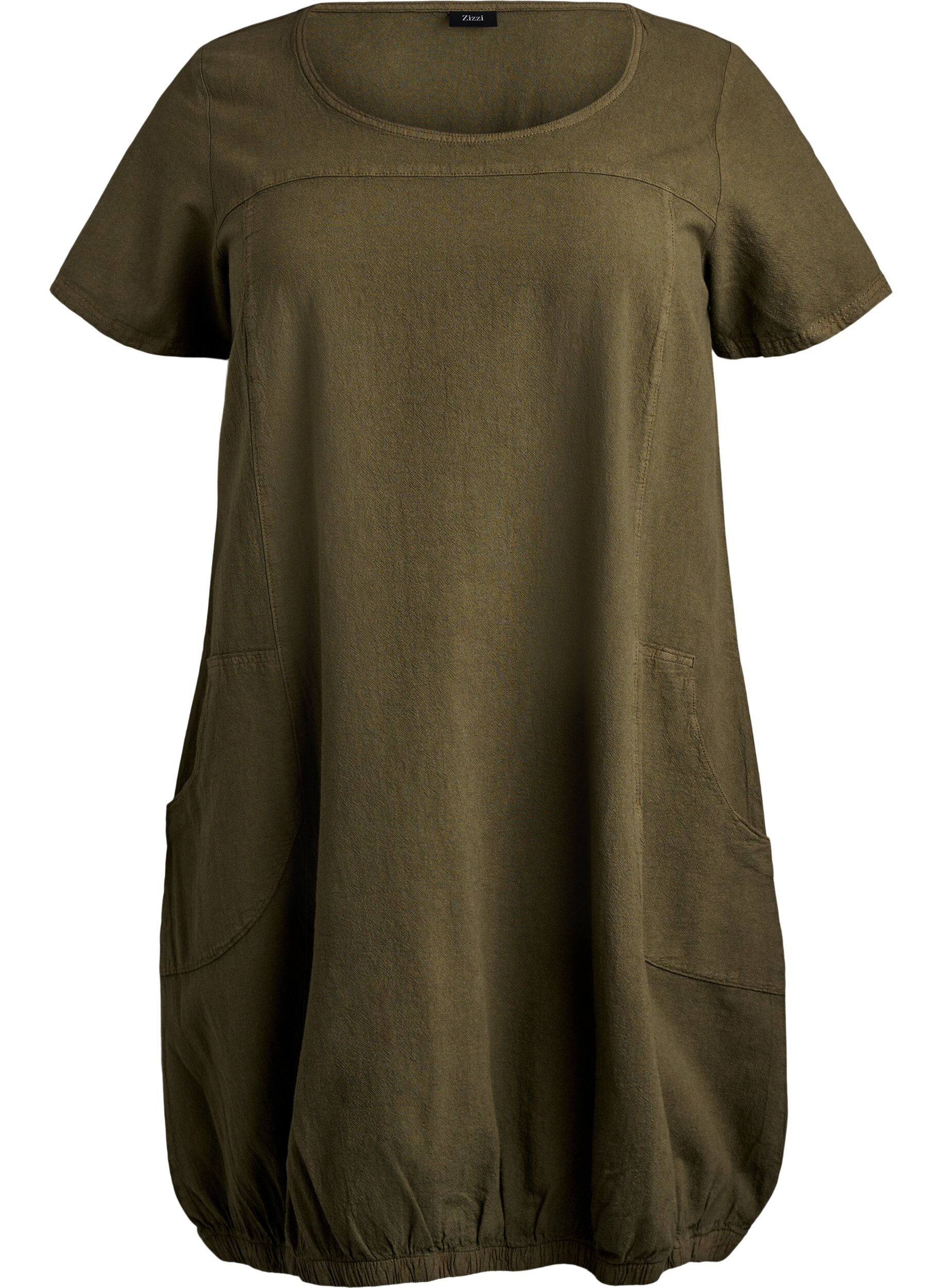 Kurzarm Kleid aus Baumwolle