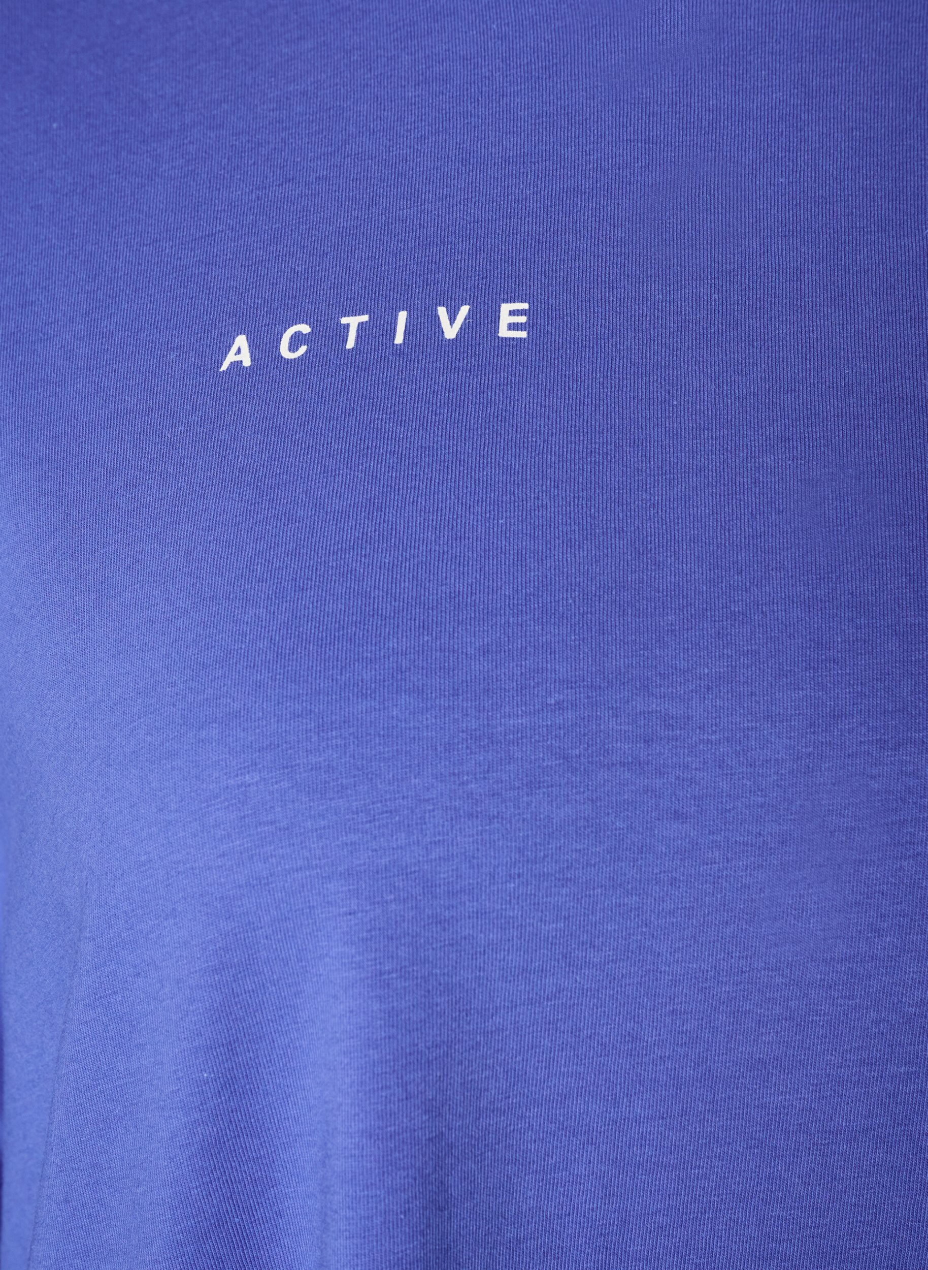 ZizziT-shirt en coton bio avec un petit motif sur le devant, Bleu, Packshot image number 3