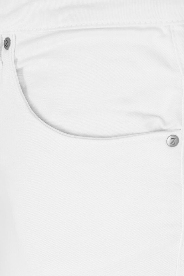 Hoch taillierte Amy Capri Jeans mit Super Slim Fit, Wei&szlig;, Packshot image number 2