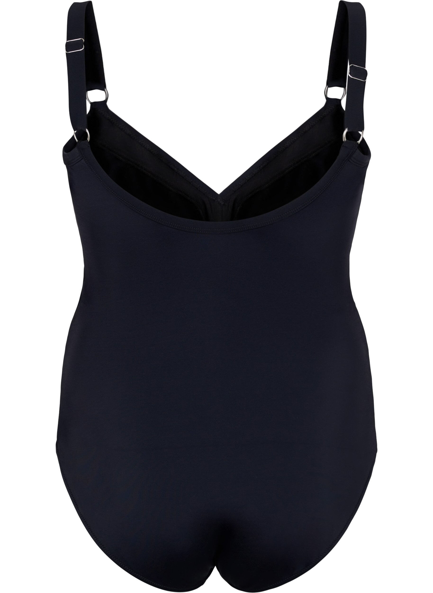 Zizzi Maillot de bain avec draperies, Black, Packshot image number 1
