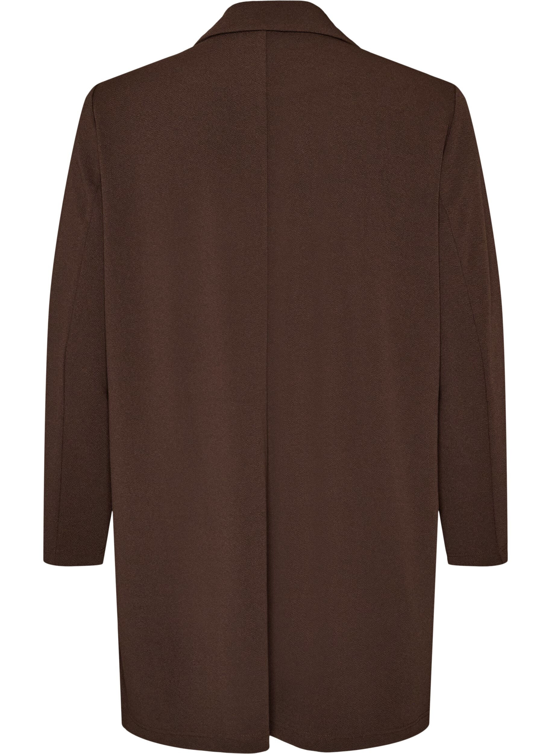 ZizziLange Blazer mit Taschen, Braun, Packshot image number 1