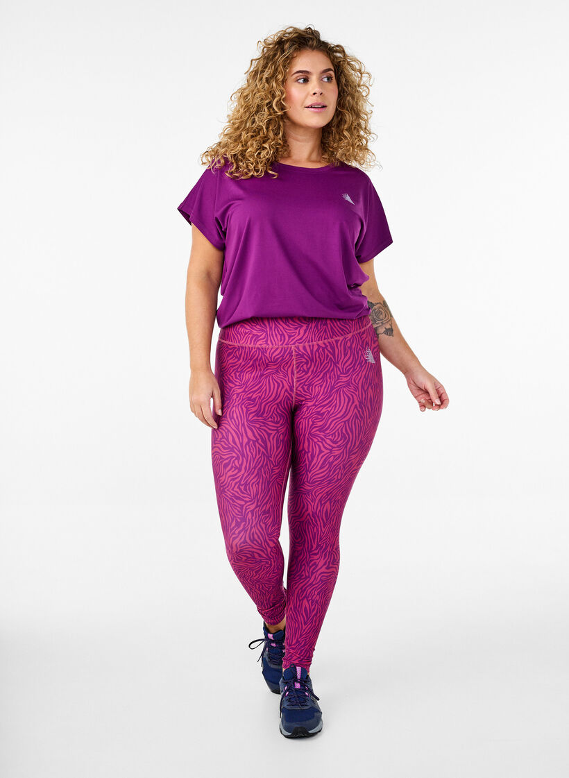 7/8-Trainingsleggings mit Animal-Print, Charisma AOP, Model image number 2