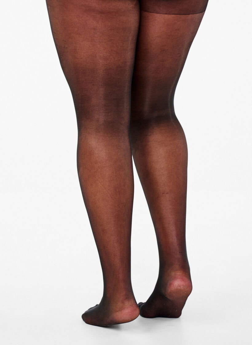 Laufmaschenresistente 30 Den Strumpfhose, Schwarz, Model image number 1