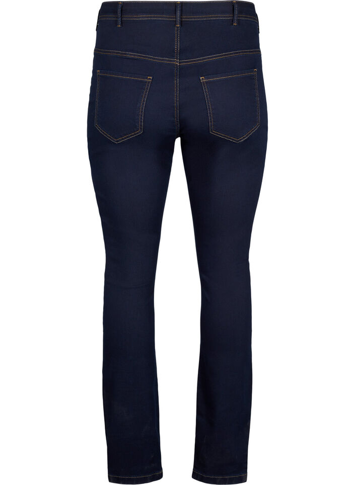 Super Slim Amy Jeans mit hoher Taille, Blau, Packshot image number 1