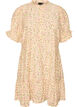 Robe courte en viscose avec volants, Jaune, Packshot image number 0