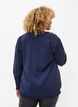 Viskosebluse mit langen Ärmeln und Smock, Navy Blazer, Model image number 1