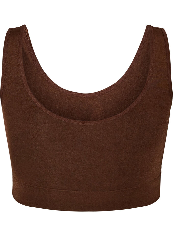 Soutien-gorge souple sans rembourrage, Marron, Packshot image number 1