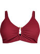 Strukturiertes Bikini Top mit Golddetail, Rot, Packshot image number 0