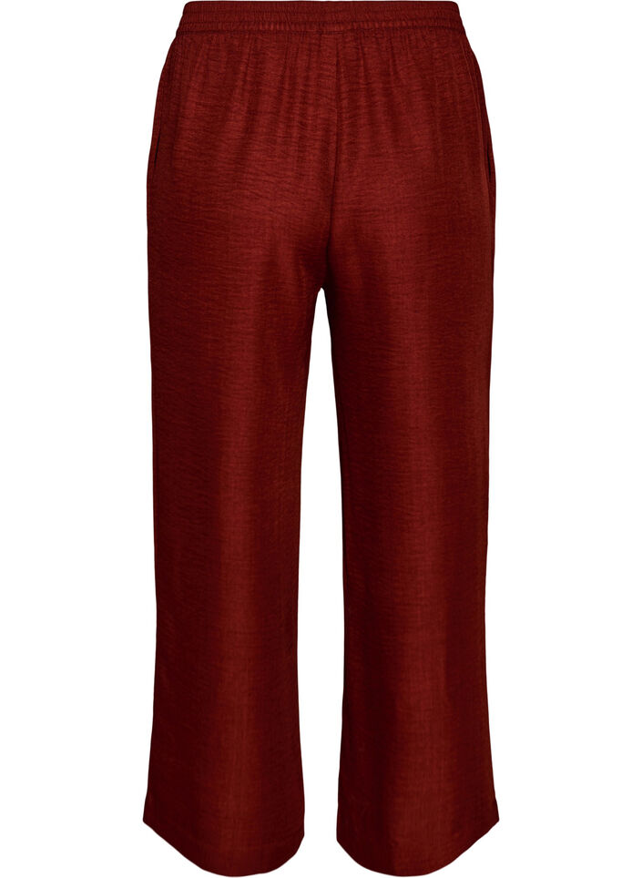 Lockere Hose mit elastischem Bund und Taschen, Rot, Packshot image number 1