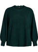 Strickbluse mit Wellenkante, Gr&uuml;n, Packshot image number 0
