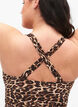 Maillot de bain avec dos croisé et inserts amovibles, Leopard Print, Model image number 2