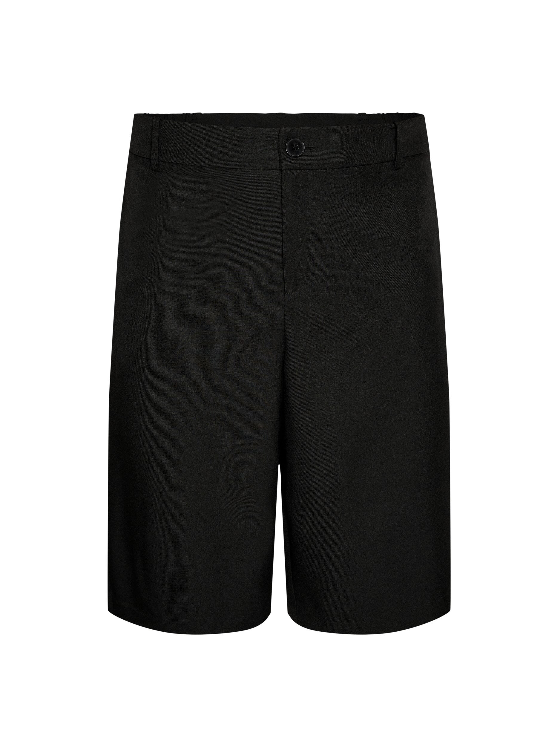 Lockere Bermudashorts mit hoher Taille