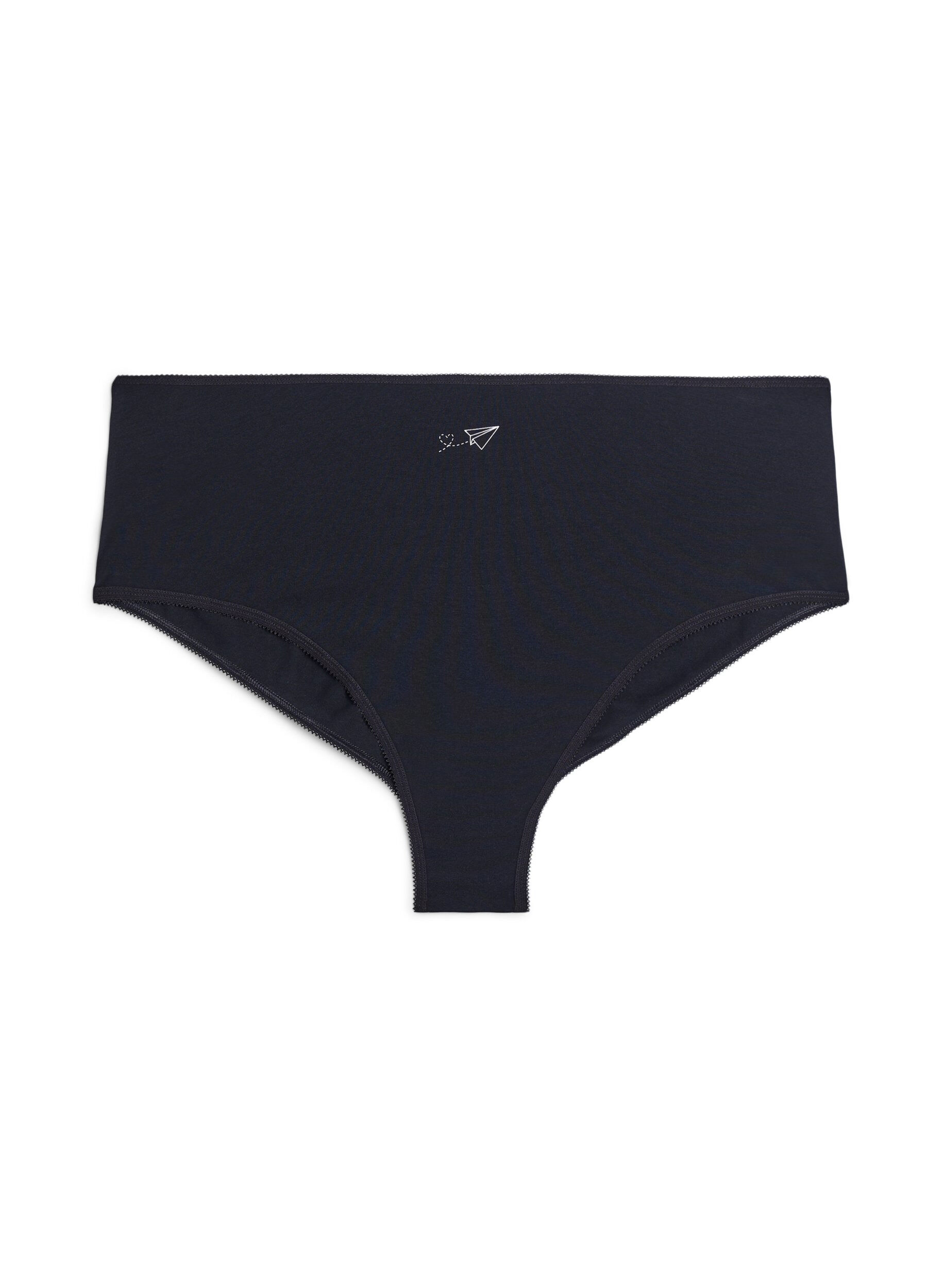 Zizzi 7-pack culottes hipster taille classique, Violet, Packshot image number 2