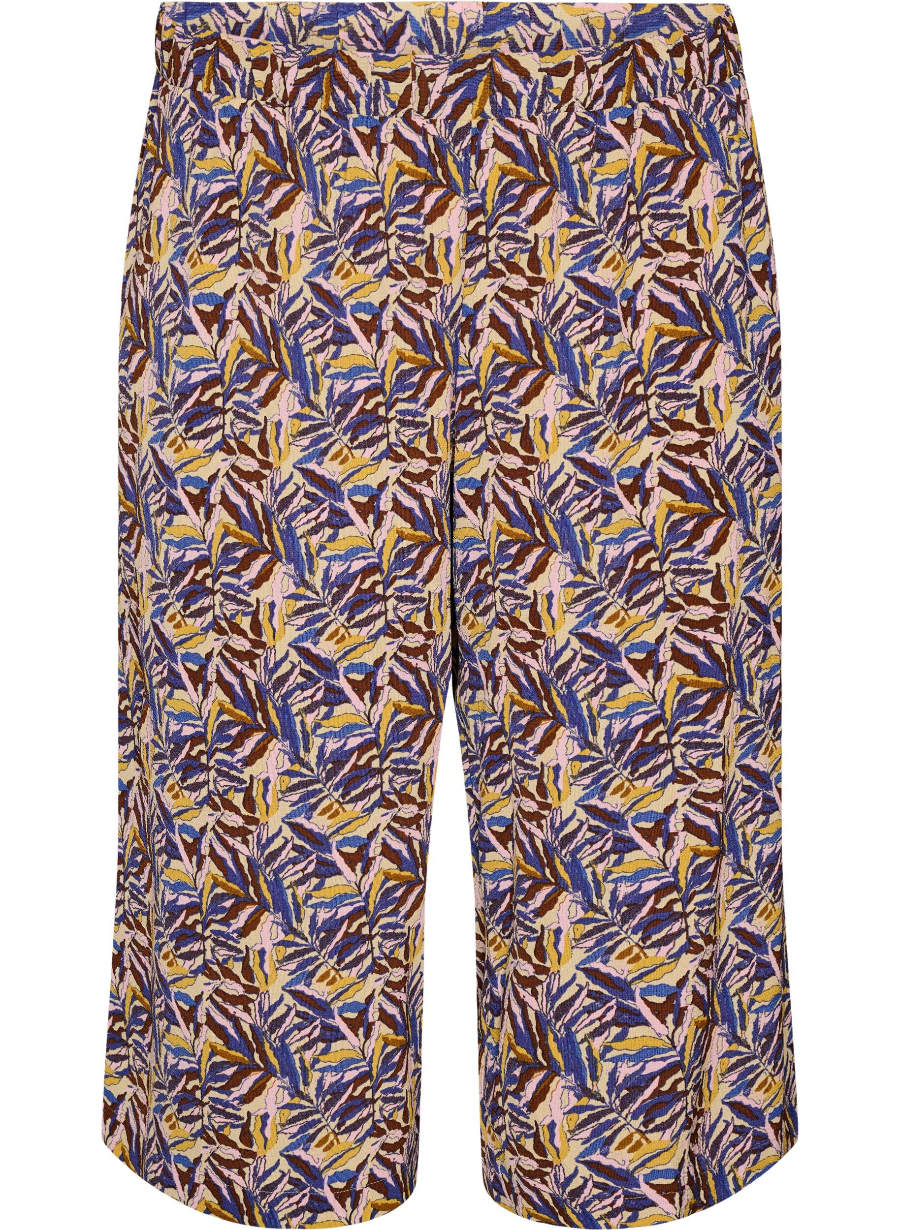 ZizziCulotte-Hose mit Print, Beige, Packshot image number 0