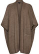 Cardigan ouvert sur le devant &agrave; manches larges, Marron, Packshot image number 0