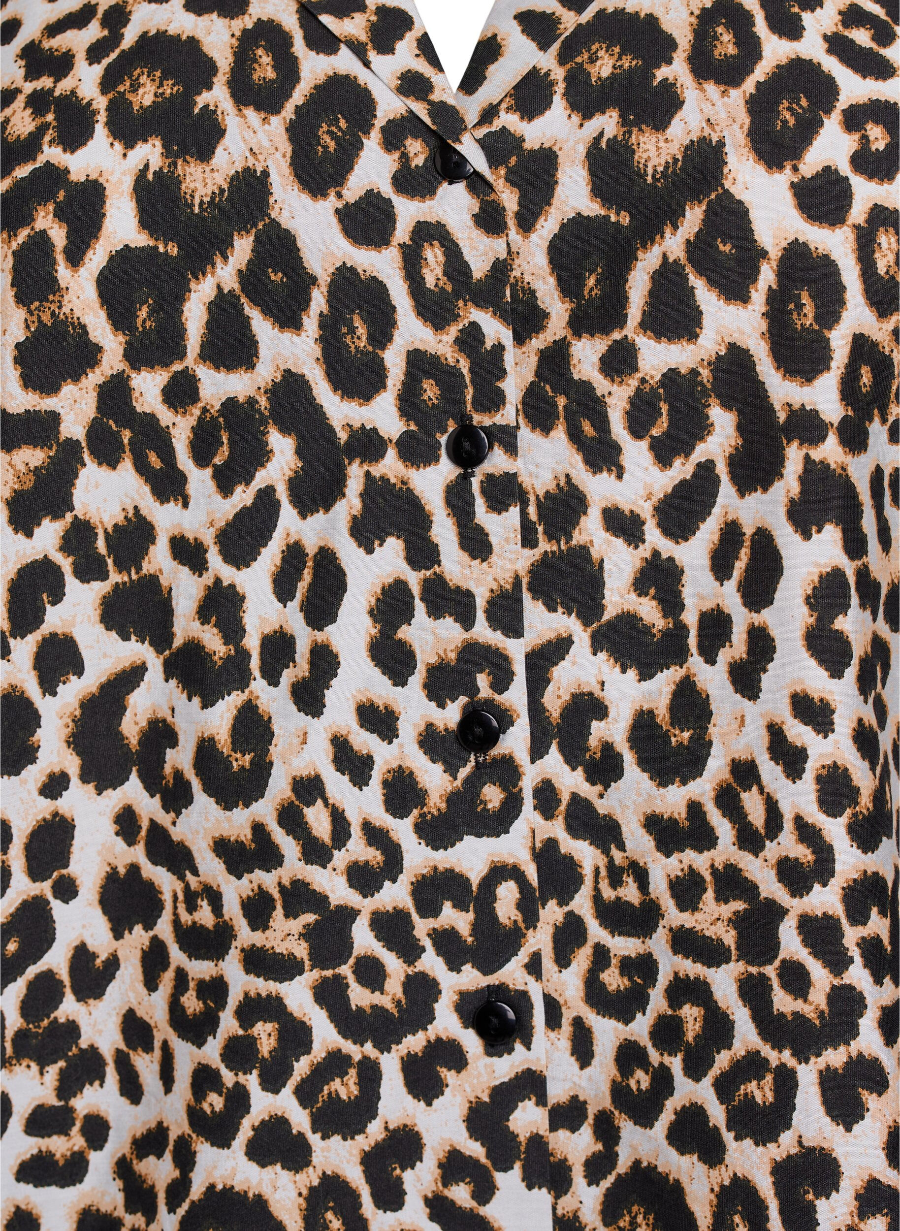 Zizzi Gebl&uuml;mte Bluse mit V-Ausschnitt, Braun, Packshot image number 2