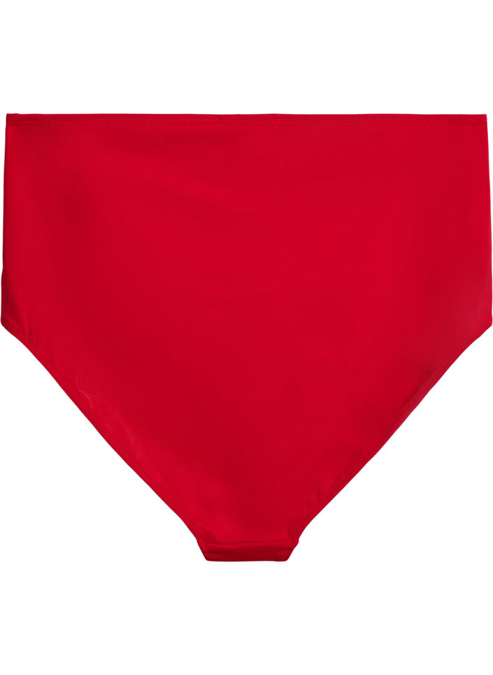 Bas de bikini &agrave; taille haute, Rouge, Packshot image number 1