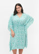 Robe caftan en viscose avec imprimé, Green Dot, Model image number 0