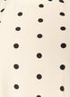 Blouse en viscose &agrave; pois et manches courtes, Vanille, Packshot image number 2