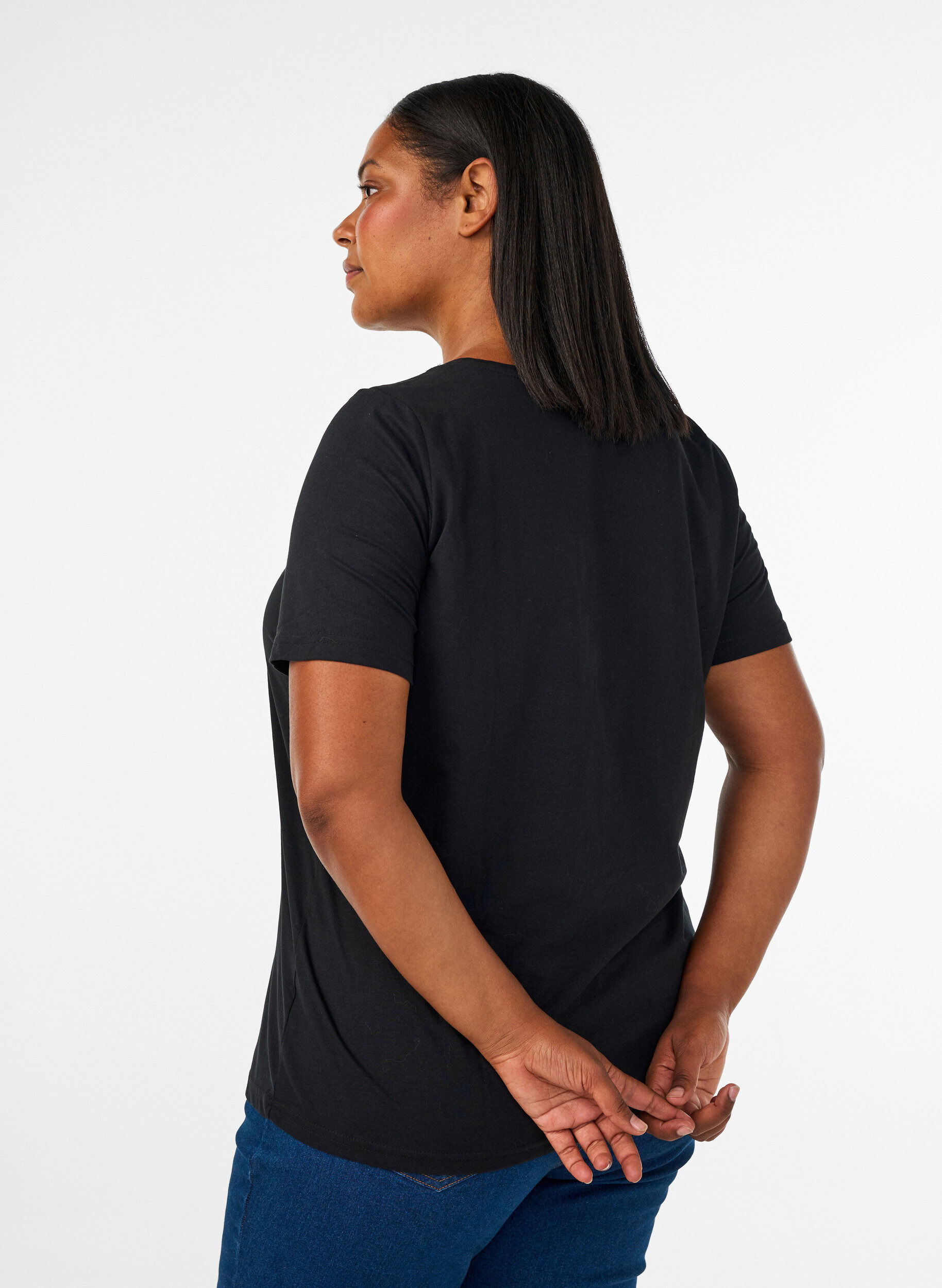 ZizziT-Shirt mit Motiv, Schwarz, Model image number 2