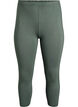 Basic 3/4-Leggings aus Viskose, Gr&uuml;n, Packshot image number 0