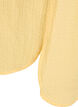 Robe courte avec texture froiss&eacute;e et manches courtes, Jaune clair, Packshot image number 3