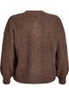 Rippenstrick Strickjacke mit Kn&ouml;pfen, Braun, Packshot image number 1