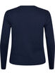 Langarm-Basic-T-Shirt mit Rundhalsausschnitt, Blau, Packshot image number 1