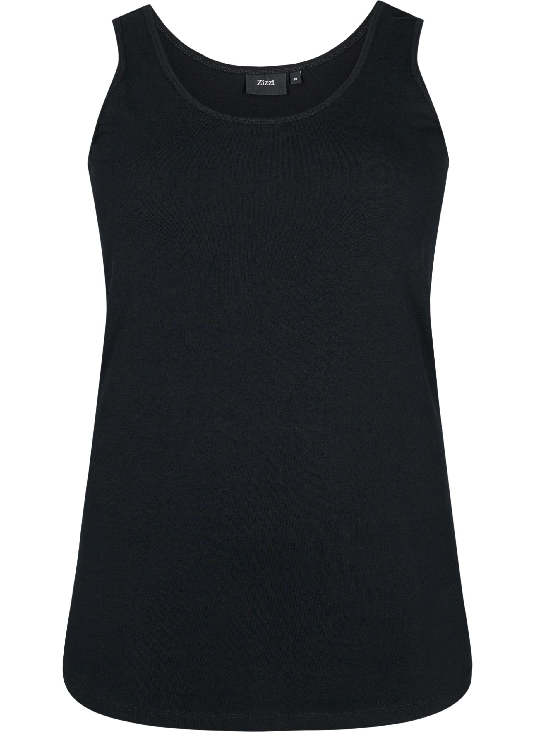 Einfarbiges basic Top aus Baumwolle