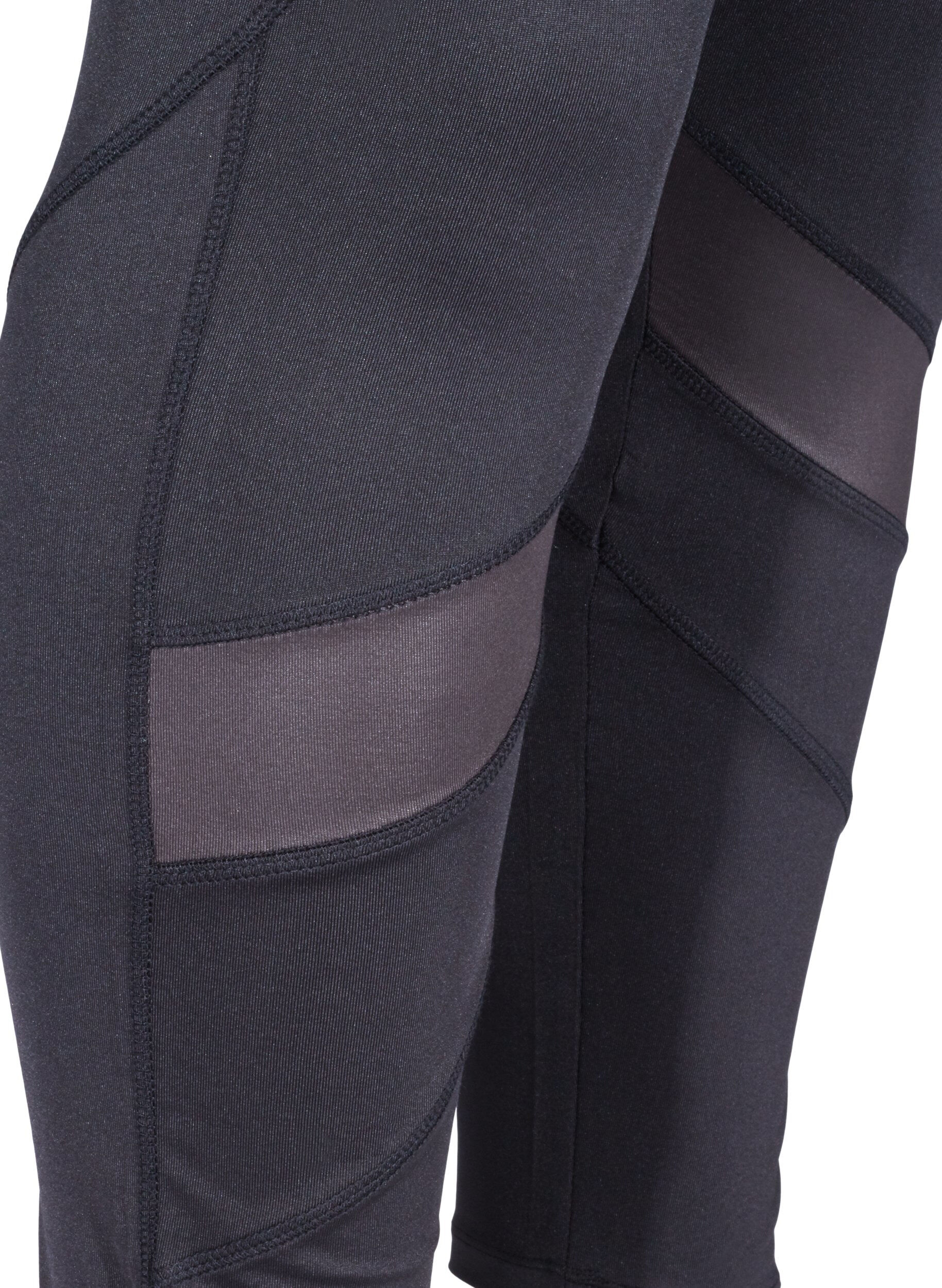 Zizzi Legging de sport court avec r&eacute;sille, Black, Packshot image number 2