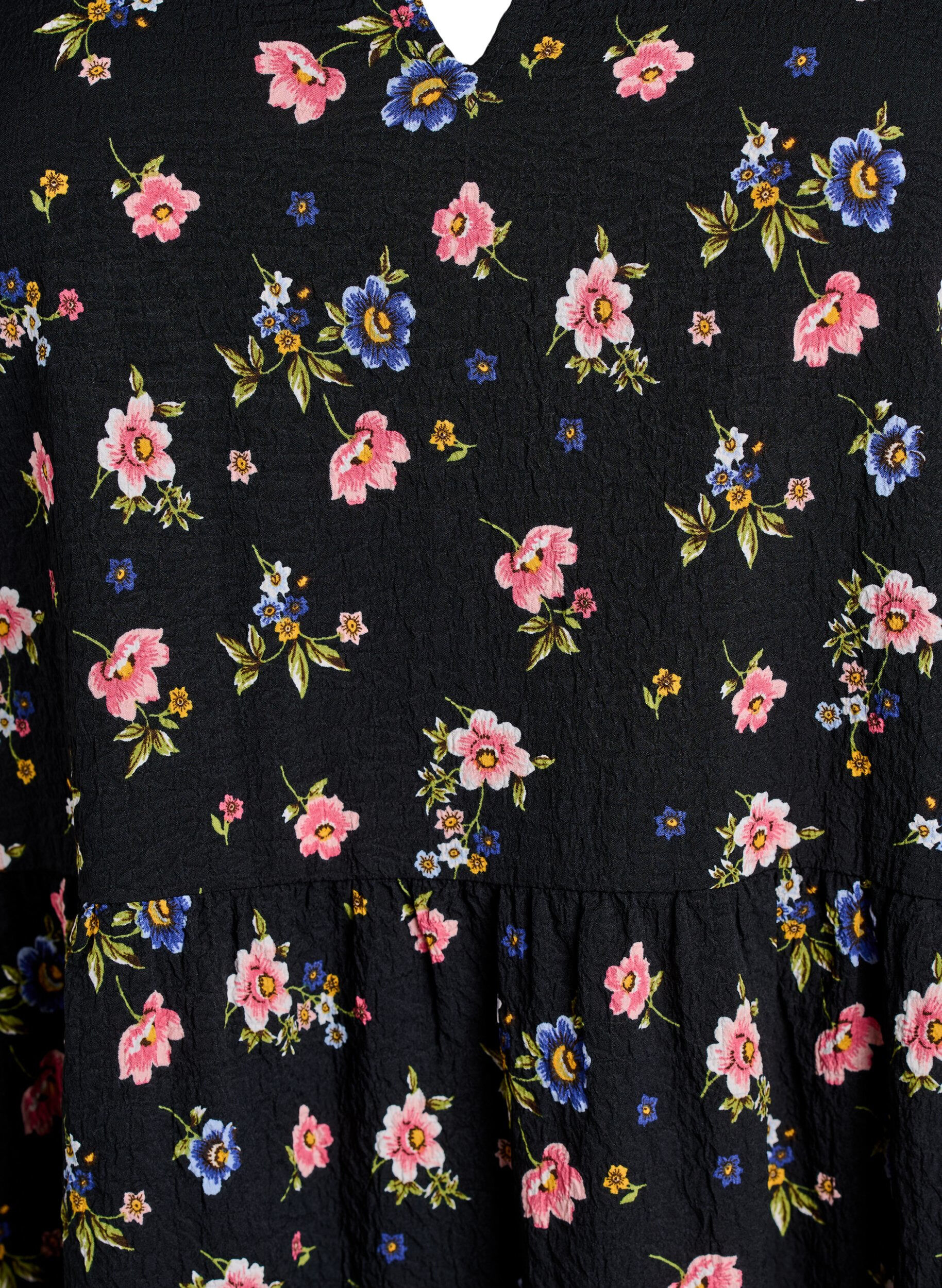 ZizziRobe courte coupe &eacute;vas&eacute;e, Noir, Packshot image number 2