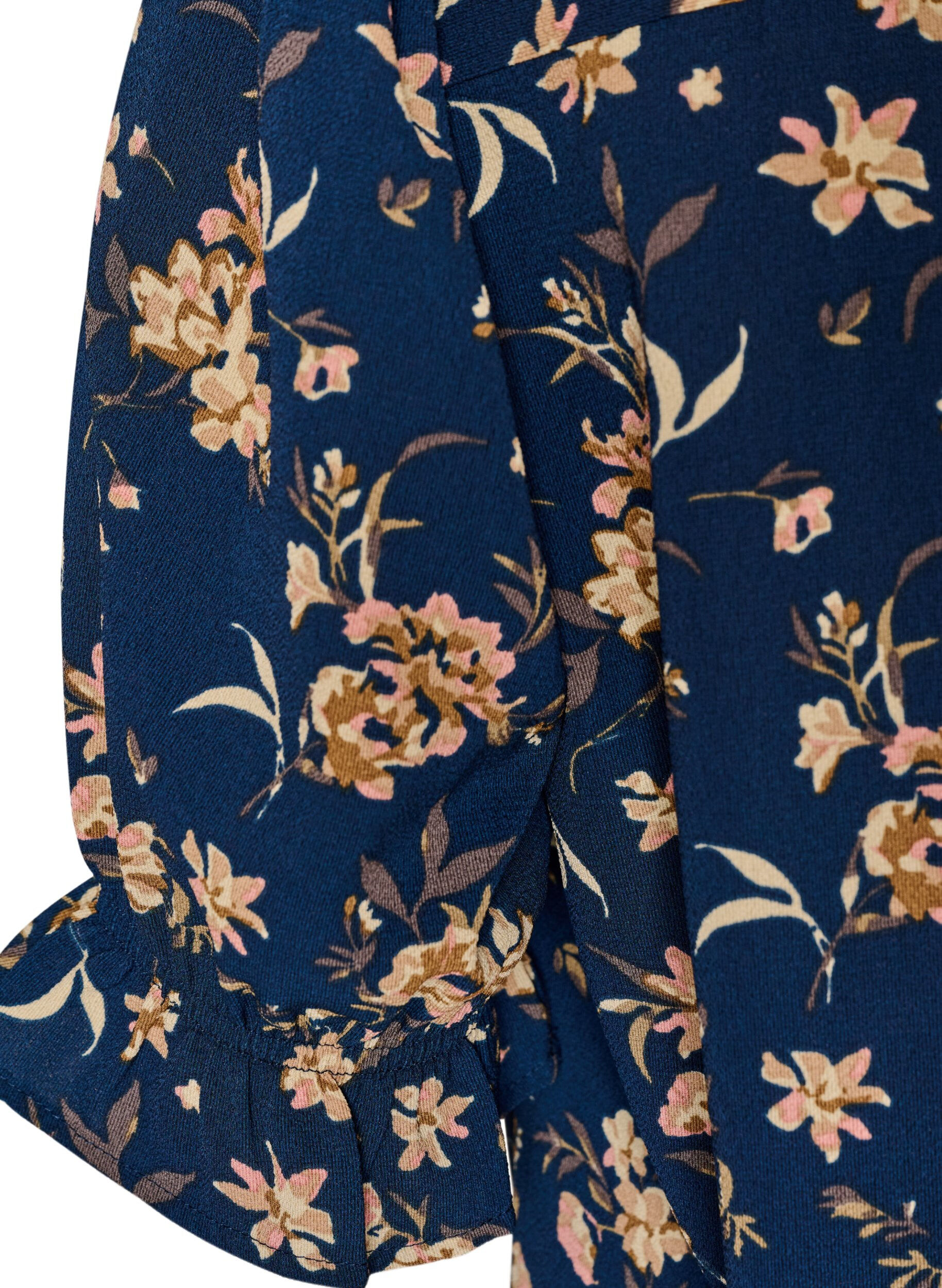 ZizziHemdbluse mit 1/2-&Auml;rmeln, Blau, Packshot image number 3