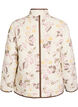 Veste matelass&eacute;e avec boutons et imprim&eacute; floral, Beige, Packshot image number 1