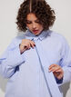 Lockere Bluse mit Bindeband, Blau, Model image number 3