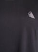 Einfarbiges Trainings-T-Shirt, Schwarz, Packshot image number 2