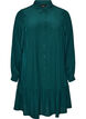 Robe chemise courte avec volants, Vert fonc&eacute;, Packshot image number 0