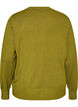 Cardigan en tricot avec col rond et boutons, Vert clair, Packshot image number 1