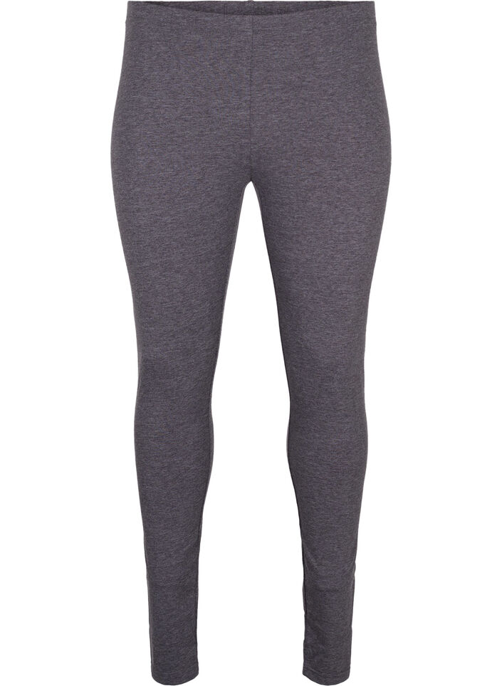 Leggings mélangé gris, Dark Grey Melange, Packshot image number 0