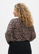 Lang&auml;rmlige Bluse mit Leopardenmuster, Braun, Model image number 2