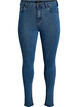 Jean Amy taille haute coupe super slim, Bleu, Packshot image number 0