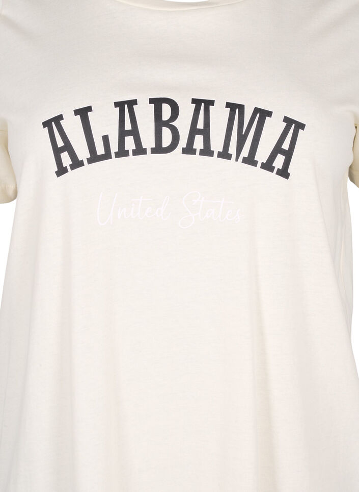 T-shirt en coton avec texte, Antique W. Alabama, Packshot image number 2