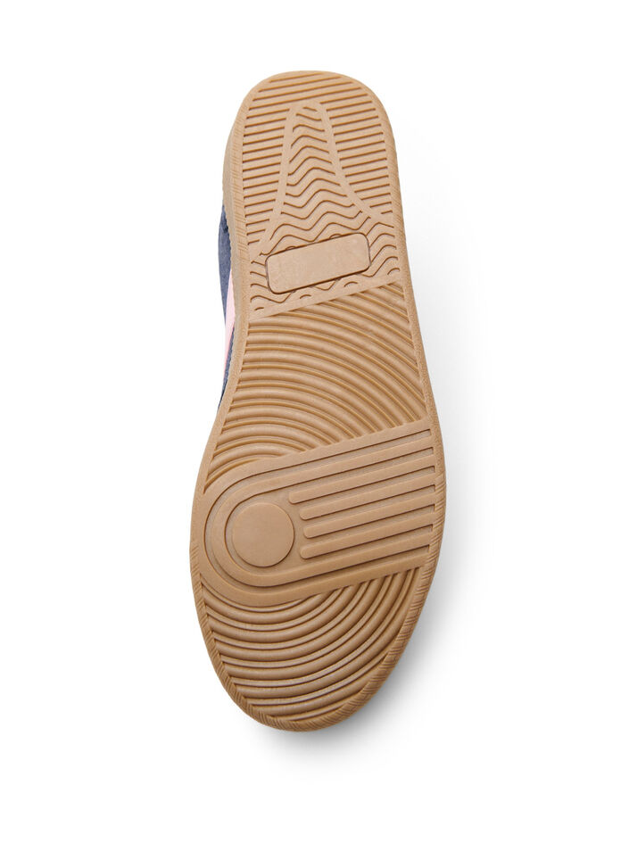 Baskets en faux daim, Bleu, Packshot image number 4
