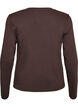 Langarm-Basic-T-Shirt mit Rundhalsausschnitt, Braun, Packshot image number 1