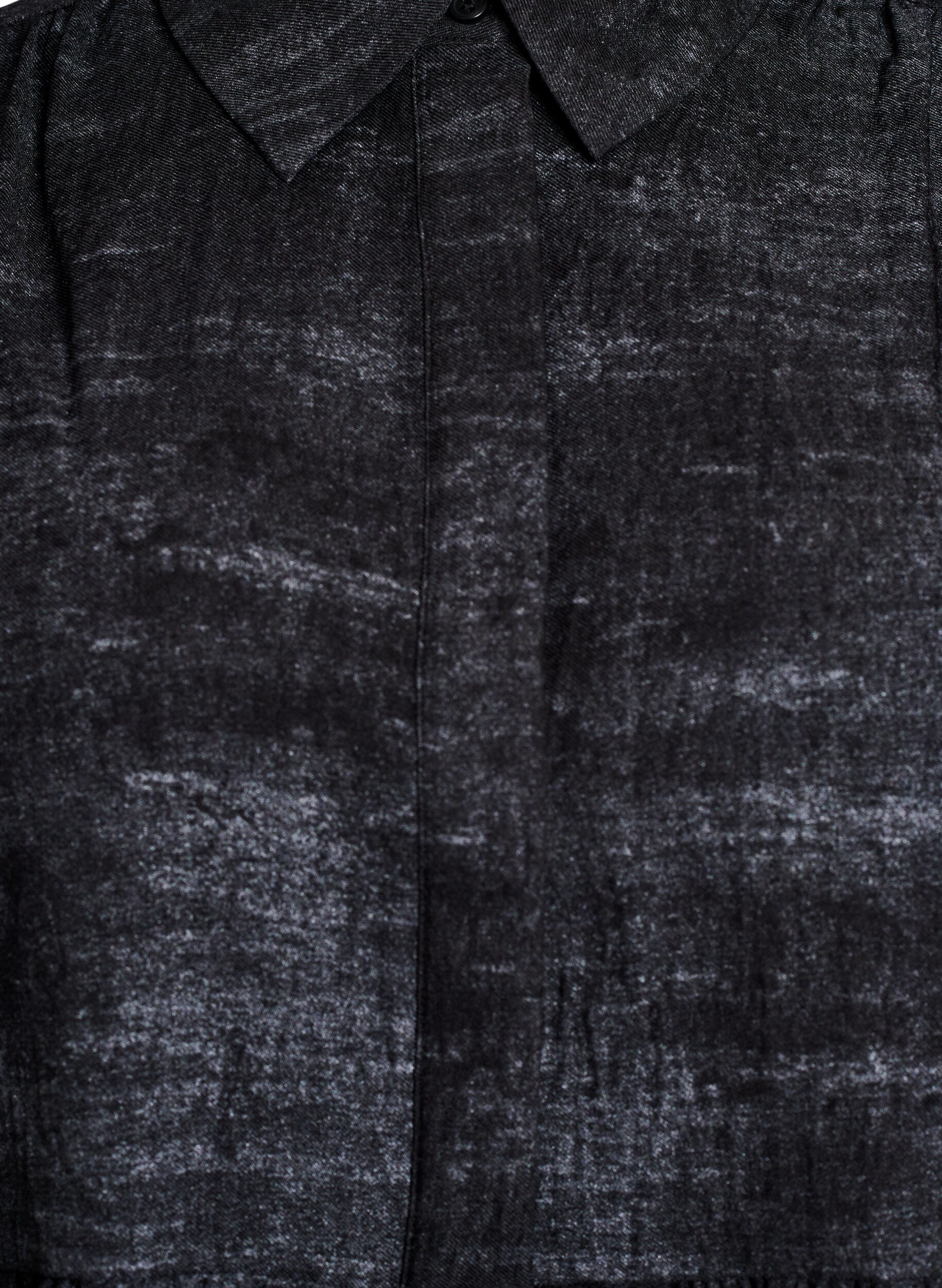 Zizzi Lockere Bluse mit Kragen und Kn&ouml;pfen, Schwarz, Packshot image number 2