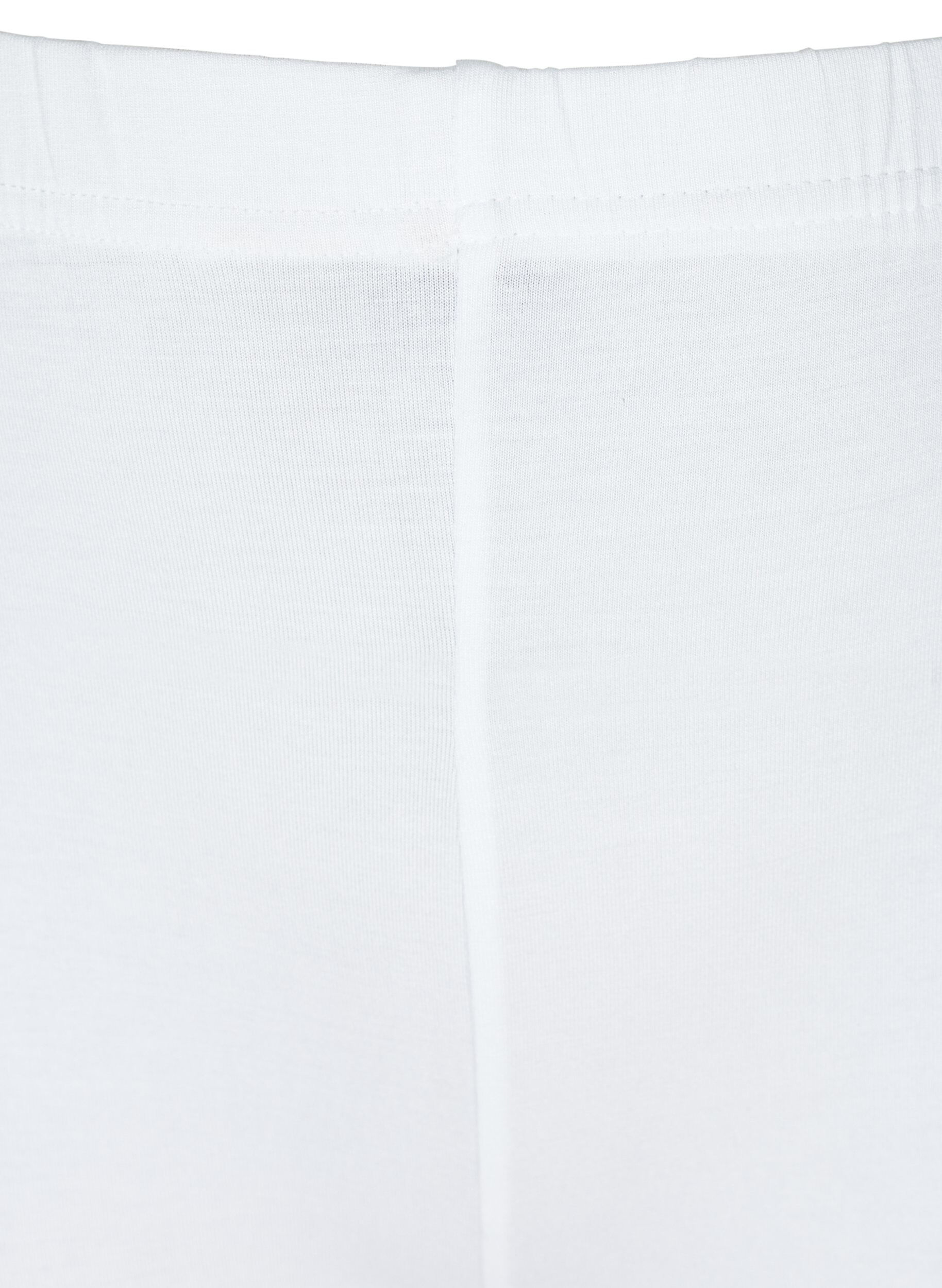ZizziFahrradshorts mit Spitzensaum, Wei&szlig;, Packshot image number 2