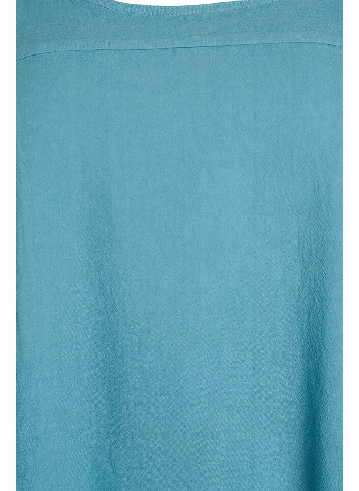 Robe en coton &agrave; manches courtes, Bleu Clair, Packshot image number 2