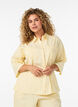 Blouse ray&eacute;e &agrave; coupe ample, Jaune clair, Model image number 0