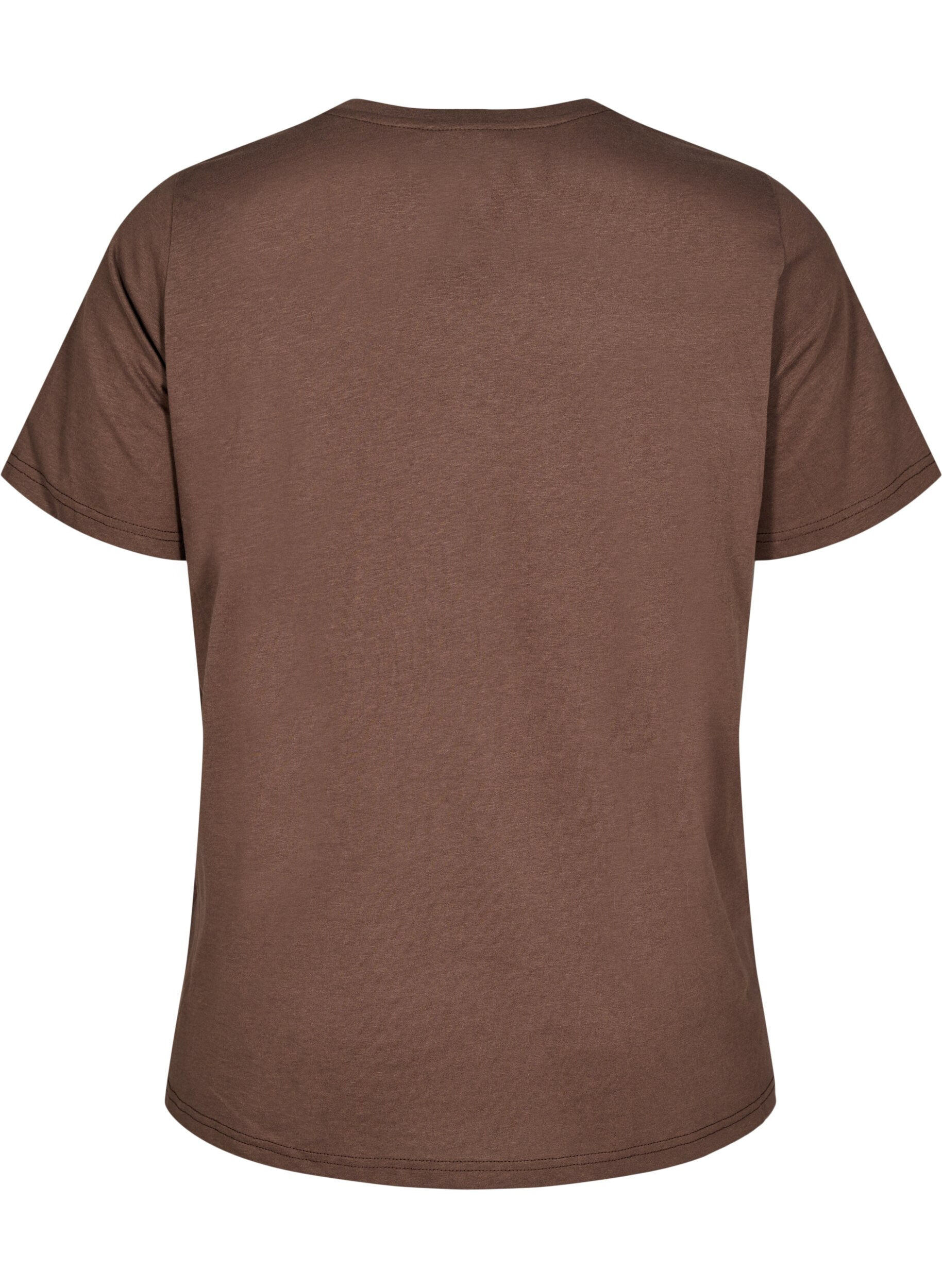 Zizzi FLASH - T-shirt avec motif, Marron, Packshot image number 1
